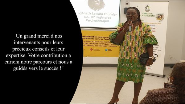 Intervention de Djanath Lawani Fournier, psychothérapeute
